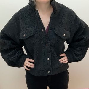 Sherpa bomber jacket